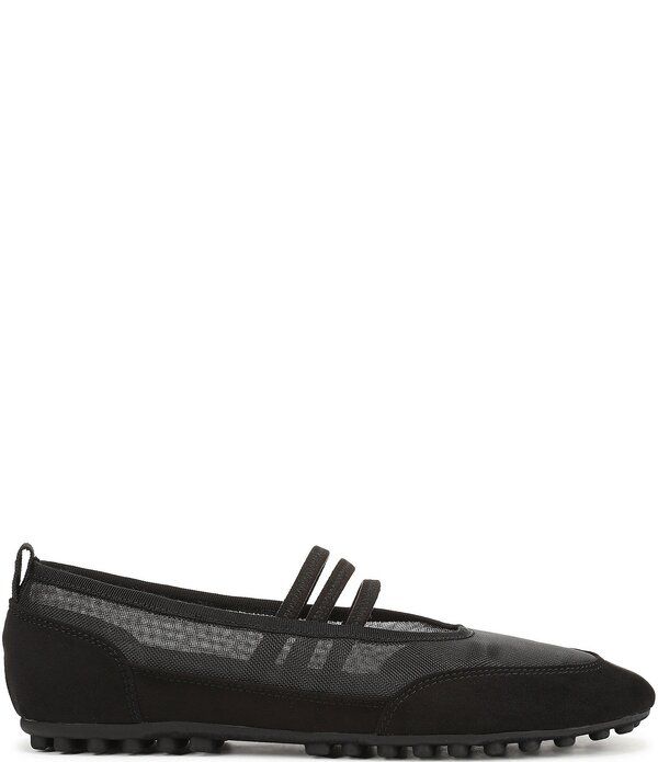 フランコサルト レディース シューズ パンプス メッシュ Franco Sarto Fietta Mesh Triple Band Ballet Flats Black ブラック