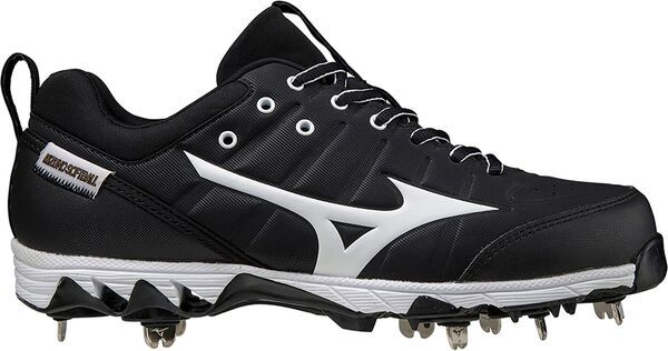 ミズノ レディース シューズ スニーカー Mizuno Womens 9Spike Swift 7 Metal Fastpitch Softball Cleats BlackWhite ホワイト