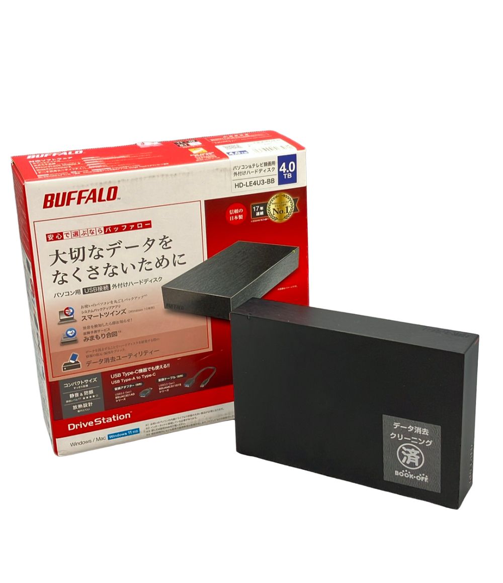 BUFFALO バッファロー 外付けHDD DriveStation HD-WL4TU3/R1J HD