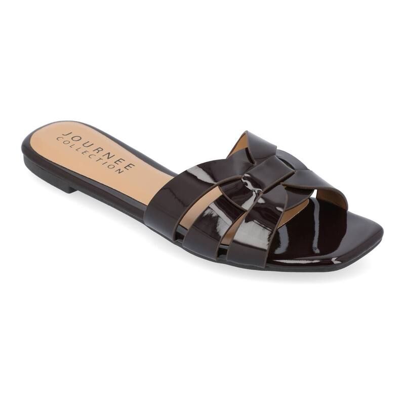 ジュルネ コレクション レディース シューズ サンダル Journee Collection Arrina Womensquare Toe Sandals Brown ブラウン