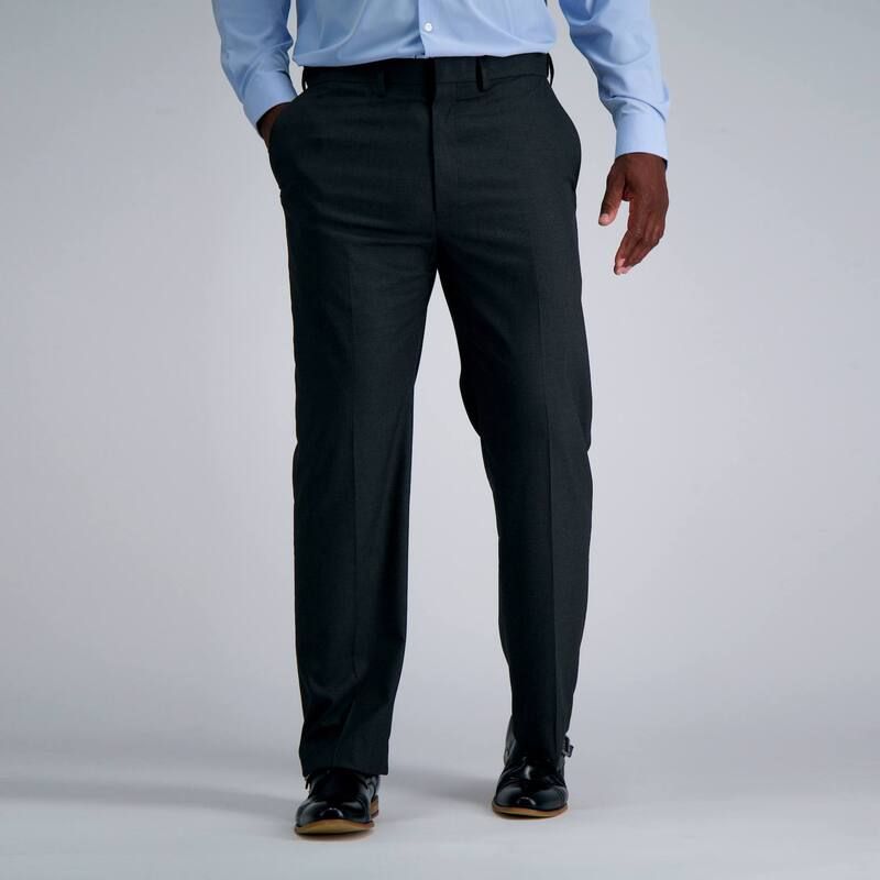 ハガー メンズ ボトムス カジュアルパンツ トール Big Tall JM Haggar Classic Fit Flat Front Dress Pants Dark Gray Heather グレ