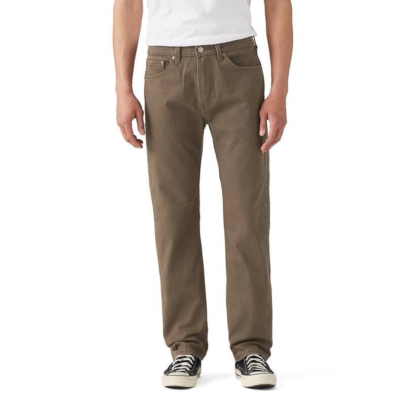 リーバイス メンズ ボトムス デニムパンツ レギュラーフィット ジーンズ Mens Levis 505 Regular Fit Stretch Jeans Canteen