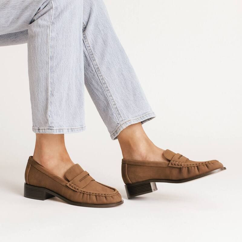 ジャーニー レディース シューズ スリッポン・ローファー ギャザー ヒール Journee Danna Womens Block Heel Ruched Penny Loafers Brown ブラウ ジャーニー レディース シューズ スリッポン・ローファー ギャザー ヒール Journee Danna Womens Block Heel Ruched Penny Loafers Brown ブラウ