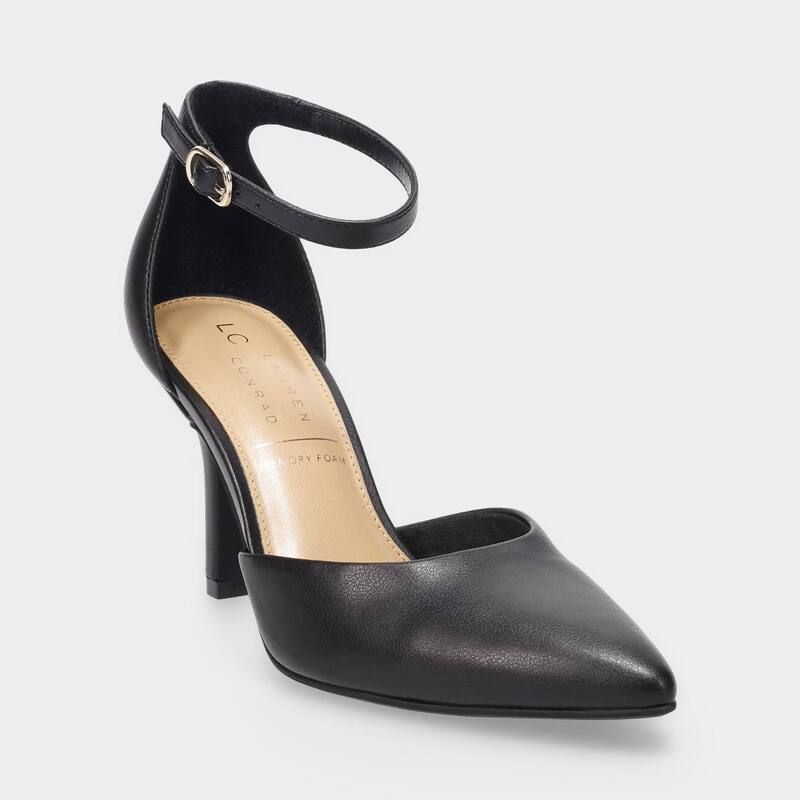 LC Lauren Conrad レディース シューズ パンプス LC Lauren Conrad Enzya Womens Two Piece Pointed Toe Flats Black ブラッ