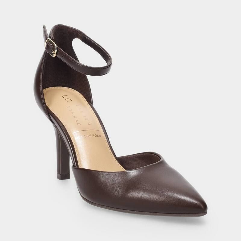 LC Lauren Conrad レディース シューズ パンプス LC Lauren Conrad Enzya Womens Two Piece Pointed Toe Flats Brown ブラウ