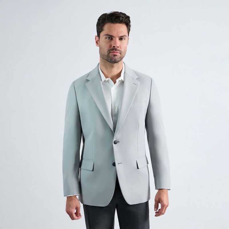 ハガー メンズ アウター ジャケット・ブルゾン コート Mens Haggar Active Series TailoredFit Sport Coat Light Gray グレー