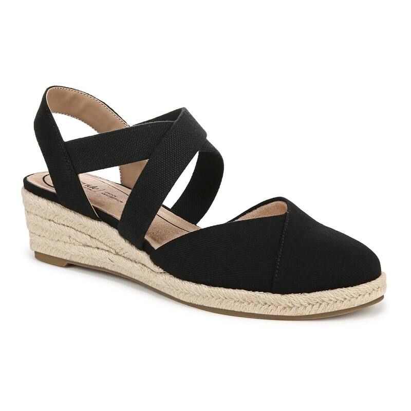 ライフストライド レディース シューズ パンプス LifeStride Kimball Womens Espadrille Wedges Black ブラック