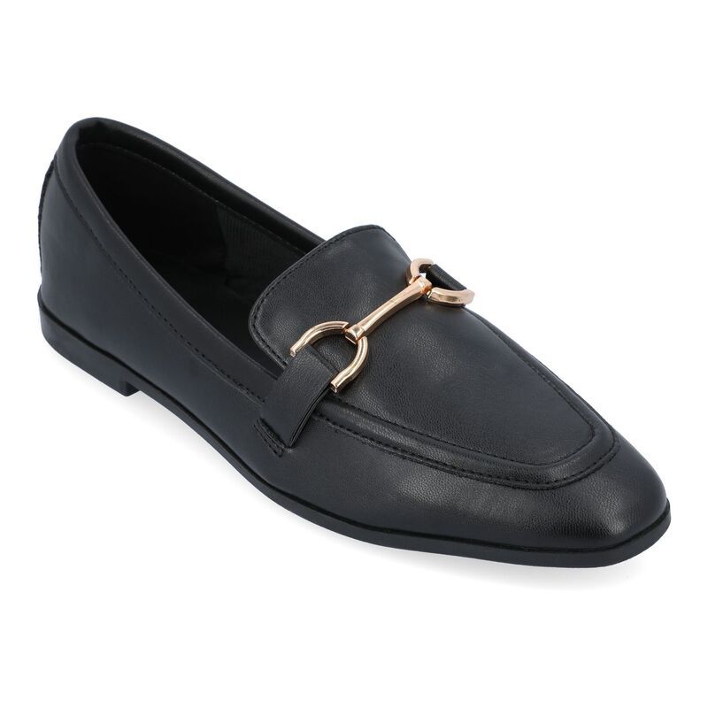 ジャーニー レディース シューズ スリッポン・ローファー Journee Mizza Womens Loafers Black ブラック