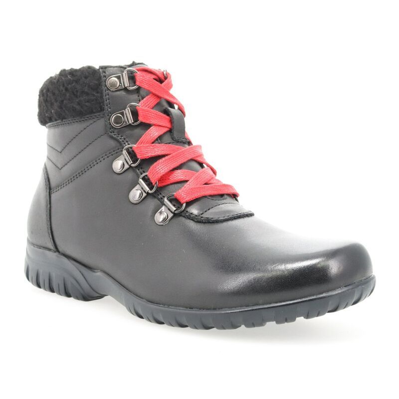プロペット レディース シューズ ブーツ・レインブーツ アンクル レザー Propet Dasher Womens Leather Ankle Boots Black ブラック
