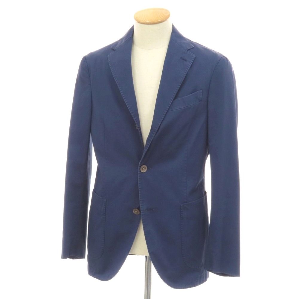 【中古】ボリオリ BOGLIOLI COAT ストレッチ コットン 3B カジュアルジャケット ライトネイビー【サイズ44】【メンズ】