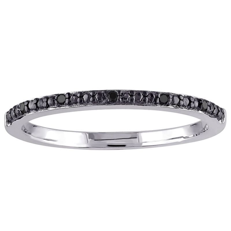 ステラ グレース レディース アクセサリー リング Stella Grace Sterling Silver Black Diamond Accent Anniversary Band Sterlin