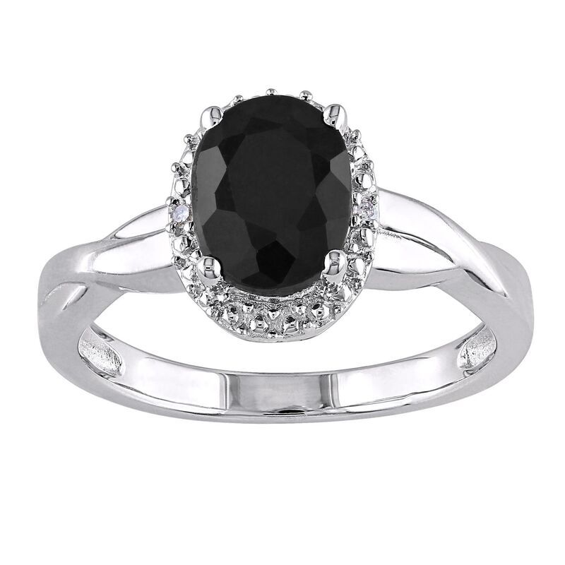 ステラ グレース レディース アクセサリー リング Stella Grace Sterling Silver Black Sapphire Diamond Accent Crossovering St