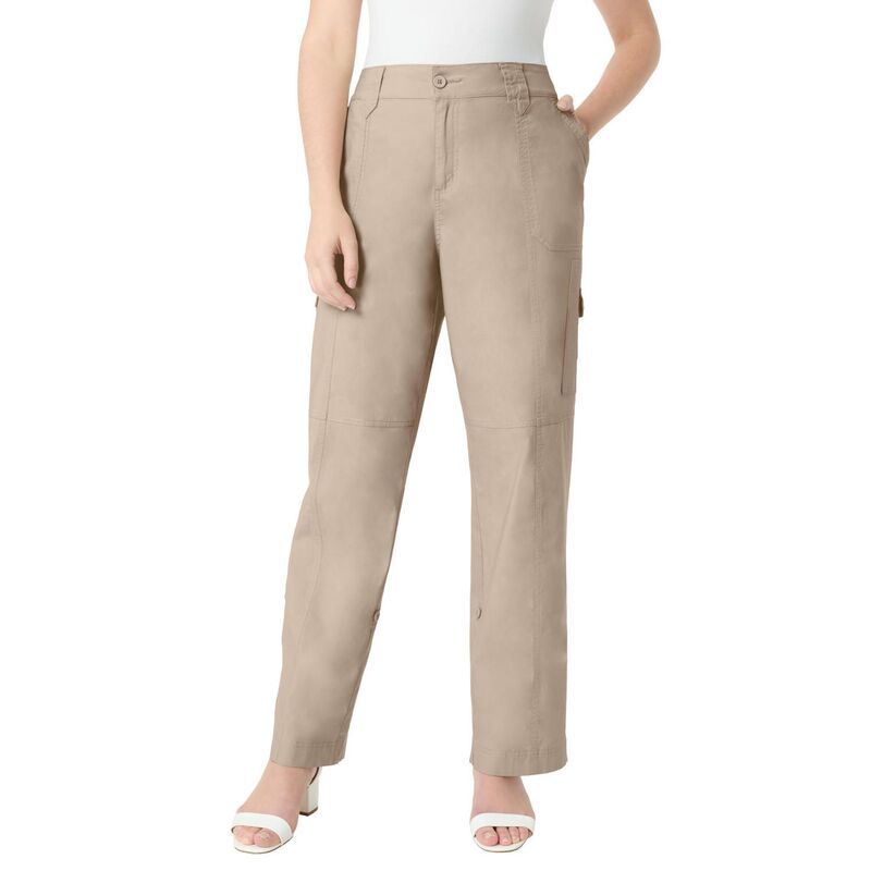 ロアマンズ レディース ボトムス カジュアルパンツ カーゴパンツ プラスサイズ Roamans Womens Plusize Convertible Cargo Pantsandy Beige ベージ