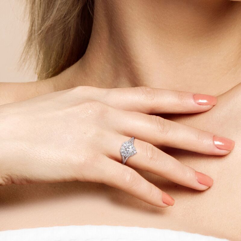 ステラ グレース レディース アクセサリー リング Stella Grace Sterling Silver 112 CaratW LabCreated Moissanite Heart Halo R ステラ グレース レディース アクセサリー リング Stella Grace Sterling Silver 112 CaratW LabCreated Moissanite Heart Halo R