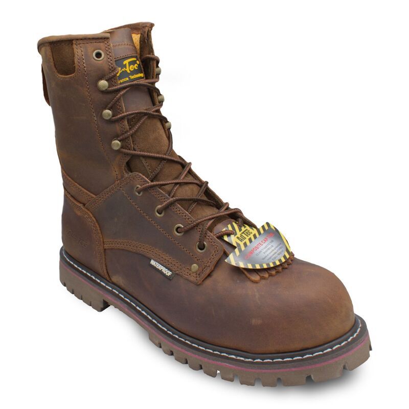アドテック メンズ シューズ ブーツ・レインブーツ AdTec 1021 Mens CompositeToe Waterproof Work Boots Brown ブラウン