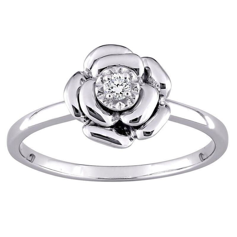 ステラ グレース レディース アクセサリー リング Stella Grace Sterling Silver Diamond Accent Flowering Sterling シルバー