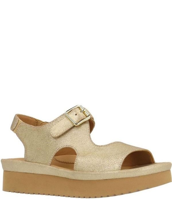 ラモールドピード レディース シューズ サンダル プラットフォーム スエード LAmour Des Pieds Azenor Suede Platform Wedge Sandals Gold Sta
