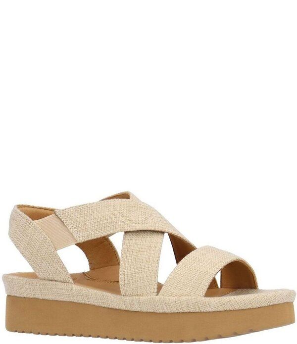 ラモールドピード レディース シューズ サンダル プラットフォーム リネン LAmour Des Pieds Aizling Linen Platform Wedge Slip on Sandals