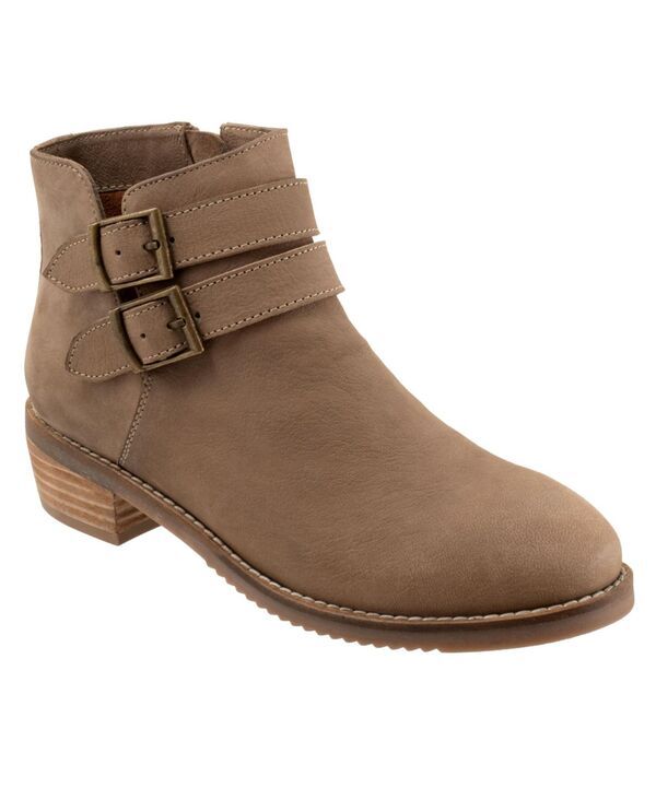 ソフトウォーク レディース シューズ ブーツ・レインブーツ SoftWalk Rochester Boot Stone nubuck ストーン