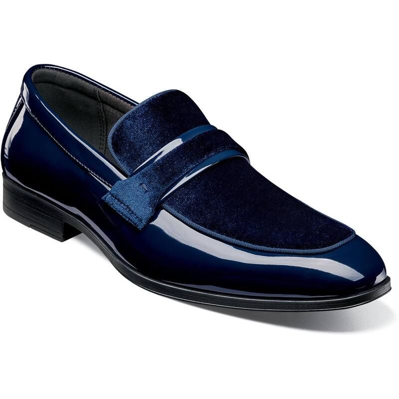 ステイシーアダムス レディース シューズ スリッポン・ローファー Stacy Adamspratley Mens Moc Toe SlipOn Shoes Navy ネイビー