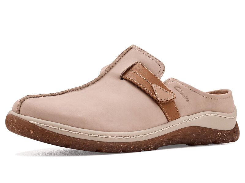 クラークス レディース シューズ スリッポン・ローファー Clarks Orlene Clogs Taupe Nubuck トープ