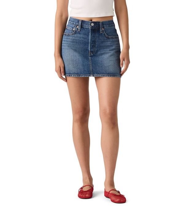 リーバイス レディース ボトムスカート ミニ デニム LevisR Icon Denimini Skirt Blue ブルー