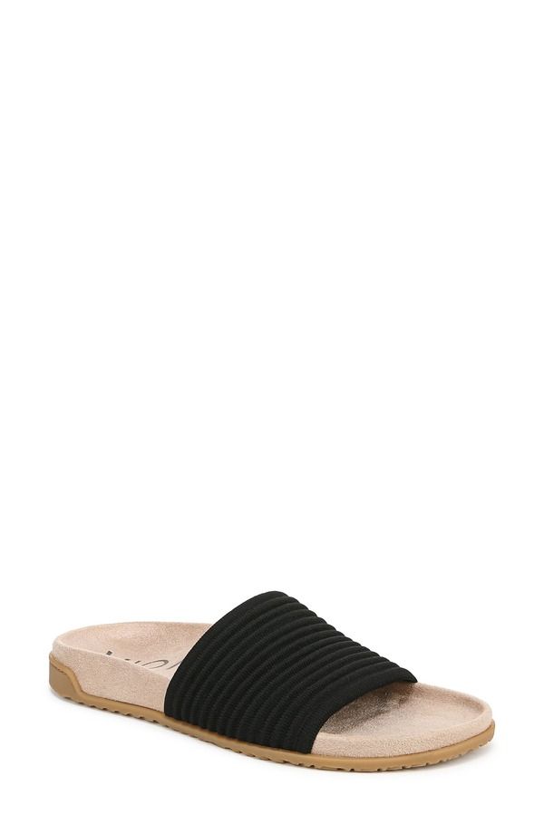 バイオニック レディース シューズ サンダル Vionic Evie Slide Sandal Black ブラック
