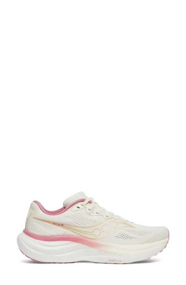 サッカニー レディース シューズ スニーカー Saucony Ride 19 Sneaker Vanilla Mauve