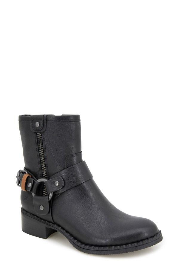ジェントルソウルズ レディース シューズ ブーツ・レインブーツ Gentle Souls Barker Bootie Black Leather ブラック