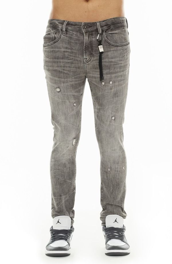 カルト オブ インディビジュアリティ メンズ ボトムス デニムパンツ ジーンズ Cult of Individuality Punk 601 Ripped Super Skinny Jeans Zep