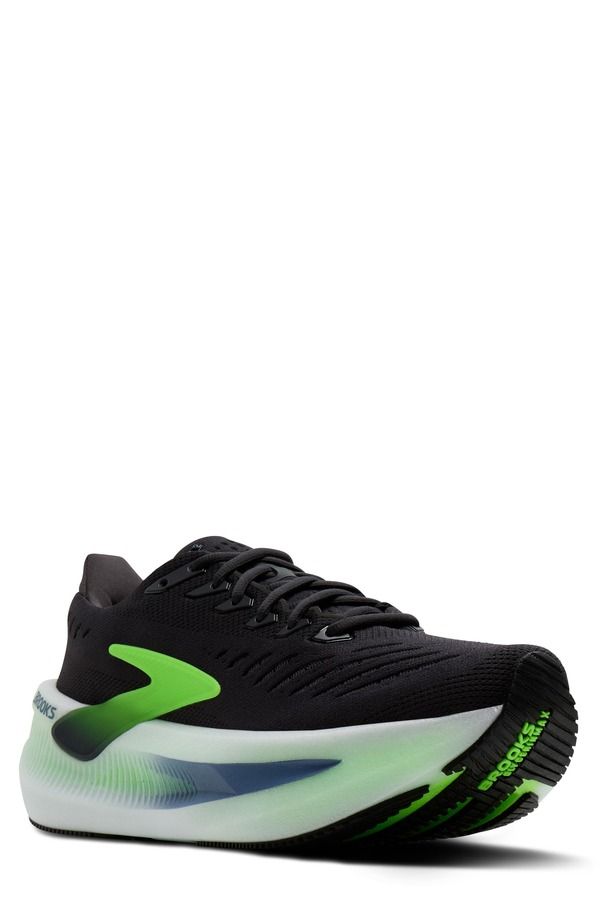 ブルックス メンズ シューズ スニーカー Brooks Glycerin Max 2 Hybrid Running Shoe Phantom White Green Gecko ホワイト