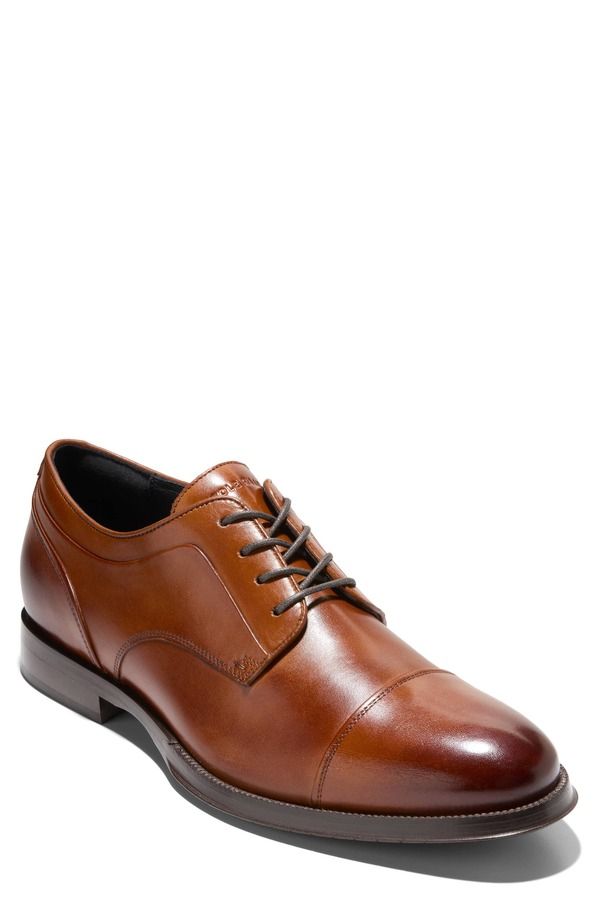 コールハーン メンズ シューズ ダービー キャップ Cole Haan Carnegie Cap Toe Derby Britan タン