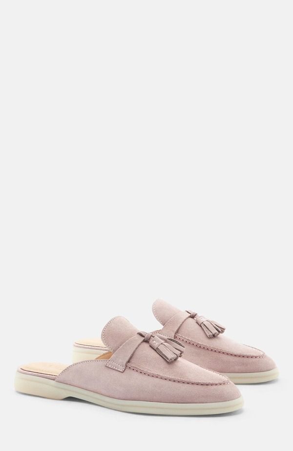スカロッソ レディース シューズ パンプス SCAROSSO Lucrezia Mules Pink Suede ピンク