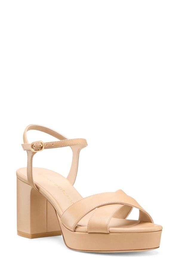 スチュアート ワイツマン レディース シューズ ヒール プラットフォーム サンダル アンクル Stuart Weitzman Daynankle Straplatform Sandal Adobe