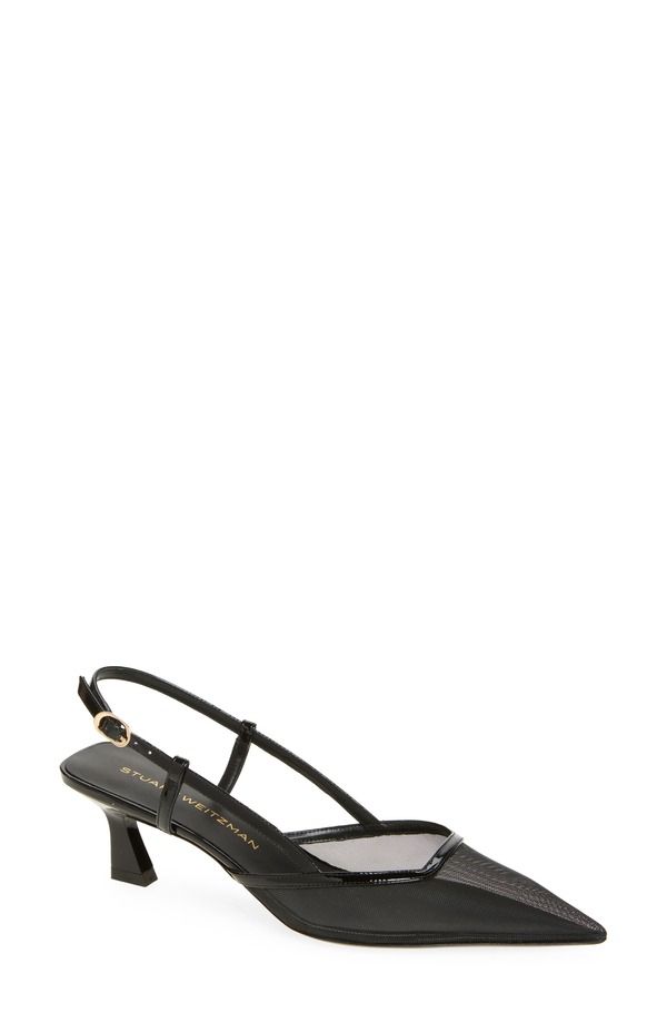 スチュアート ワイツマン レディース シューズ ヒール Stuart Weitzman Vinnie 50 Slingback Pump Black Black ブラック