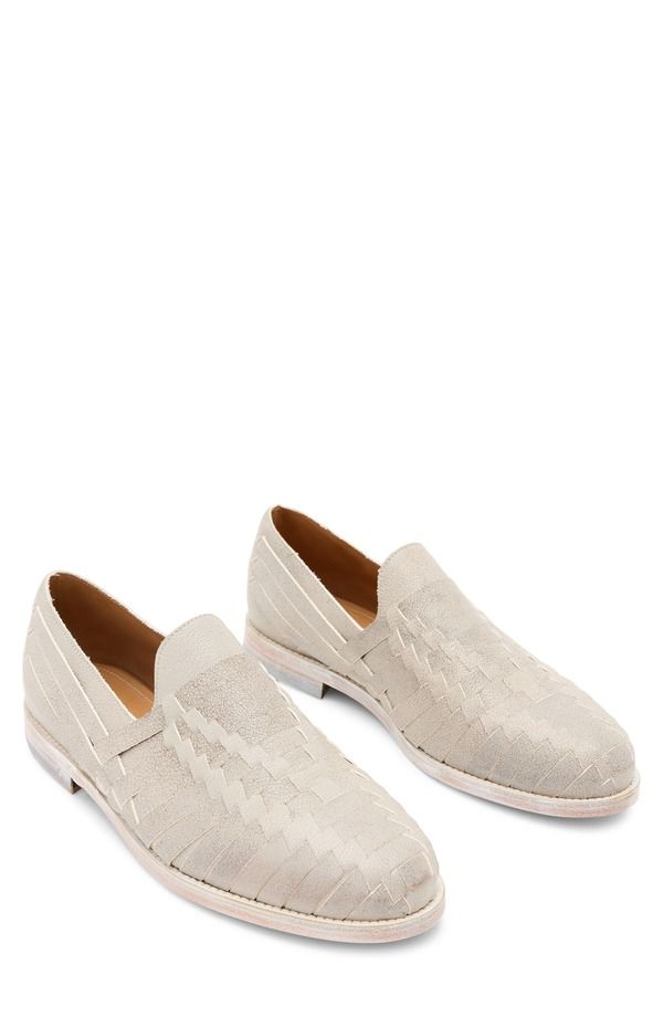 ジョンバルベイトス メンズ シューズ ローファー John Varvatos Antwerp Huarache Loafer China White ホワイト