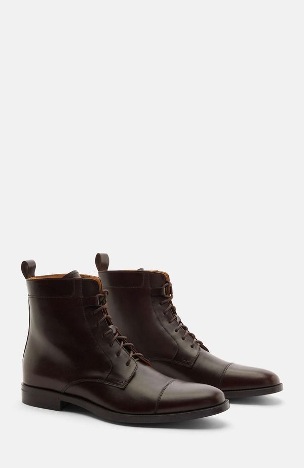 スカロッソ メンズ シューズ ブーツ・レインブーツ SCAROSSO Dante Boots Dark Brown Calf ブラウン