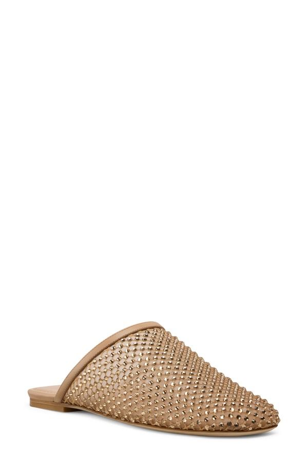 スチュアート ワイツマン レディース シューズ パンプス メッシュ トール Stuart Weitzman Bareitall Mesh Mule Adobeige ベージュ
