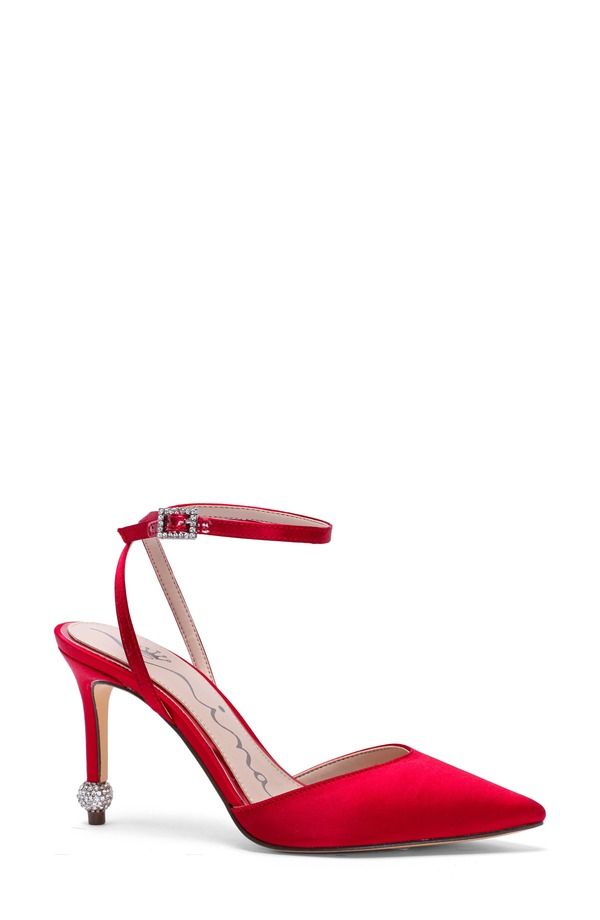 ニナ レディース シューズ ヒール アンクル Ninashankle Strapointed Toe Pump Red レッド