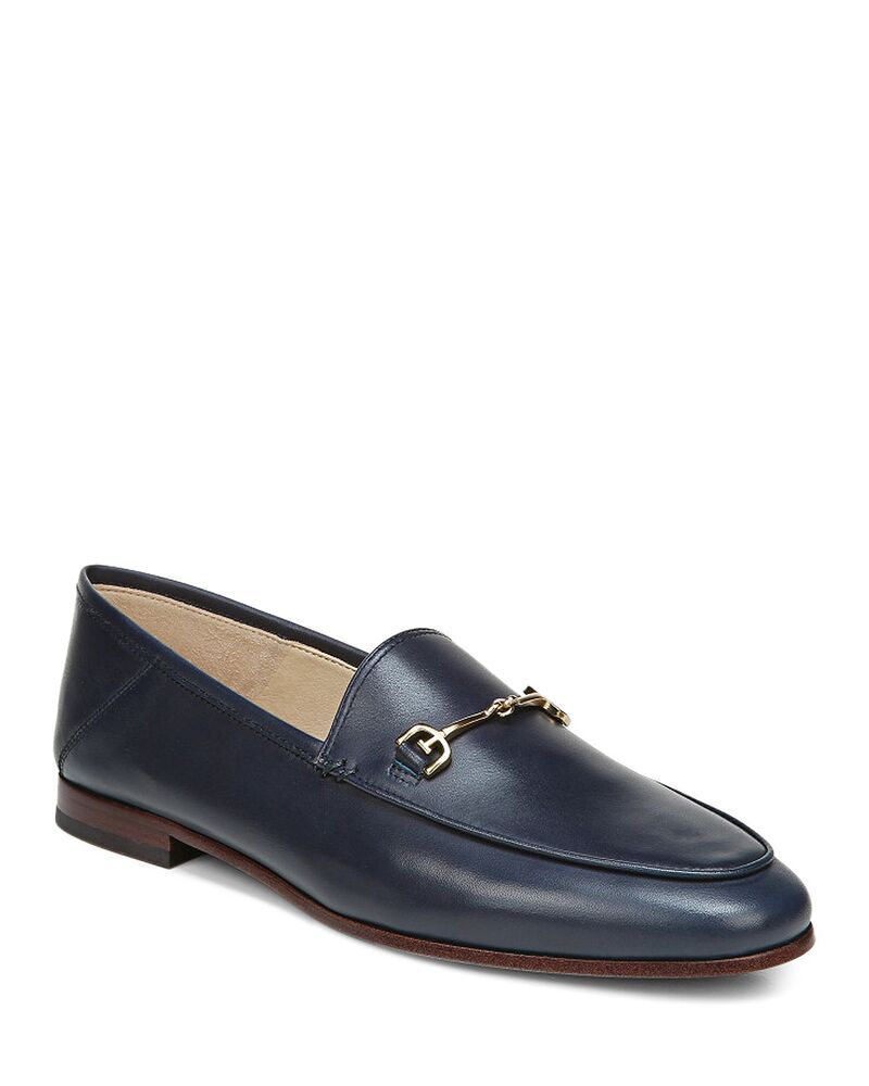 サムエデルマン レディース シューズ スリッポン・ローファー Sam Edelman Womens Loraine Almond Toe Loafers Navy ネイビー