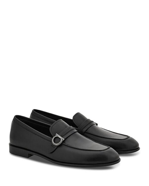 フェラガモ レディース シューズ スリッポン・ローファー レザー FERRAGAMO Mens Terrence Leather Loafers Nero