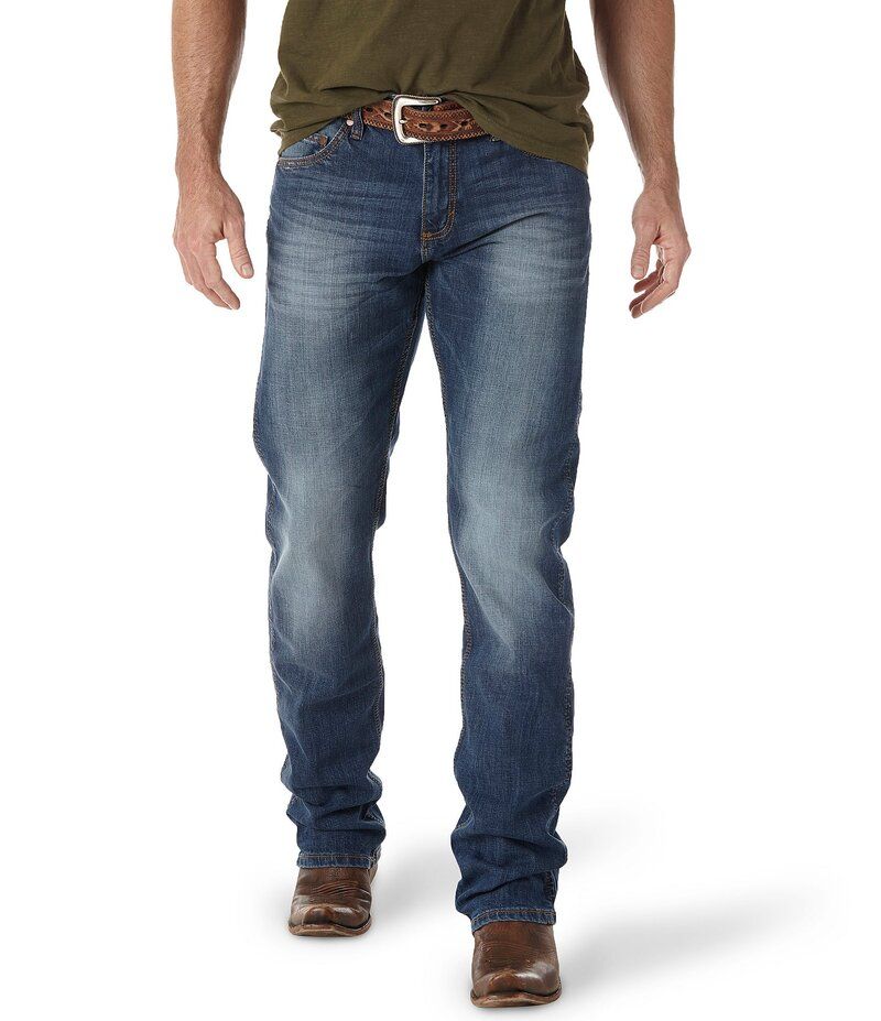 ラングラー メンズ ボトムス デニムパンツ スリムフィット ストレート コットン ジーンズ WranglerR RetroR Cottonwood Slim Fit Straight Leg Jean