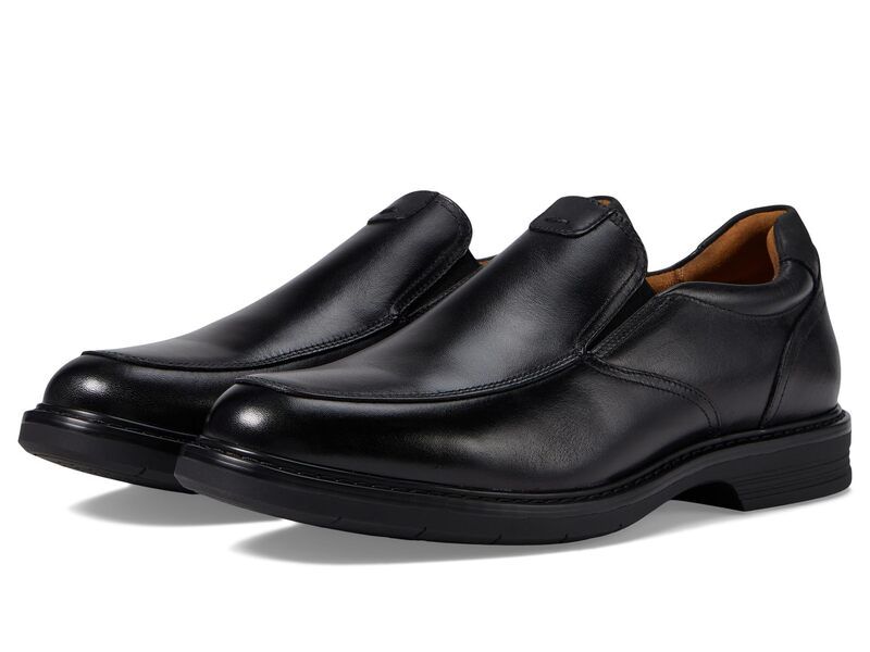 フローシャイム メンズ シューズ オックスフォード Florsheim Norwalk Moc Toe SlipOn Black ブラック