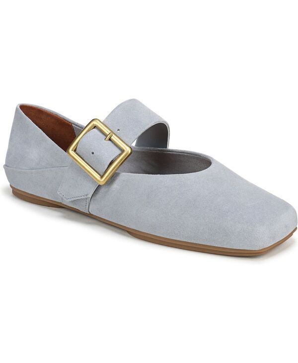 フランコサルト レディース シューズ パンプス Franco Sarto Womens Oakesquare Toe Ballerina Flats Dusty Blue Suede ブルー
