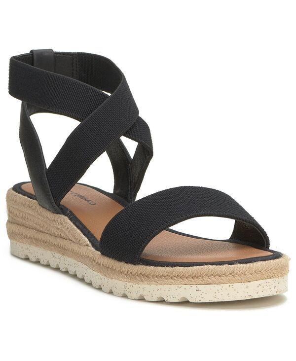 ラッキーブランド レディース シューズ サンダル Lucky Brand Womens Thimba Espadrille Wedge Sandals Black Linen ブラック 14,746円