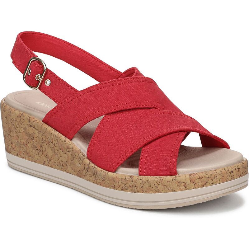 ライフストライド レディース シューズ サンダル LifeStride Rye Womenslingback Sandals Fired レッド