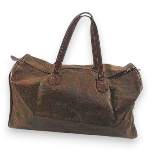 エトロ ETRO ボストンバッグ 旅行バッグ ペーズリー ブラウン 茶系