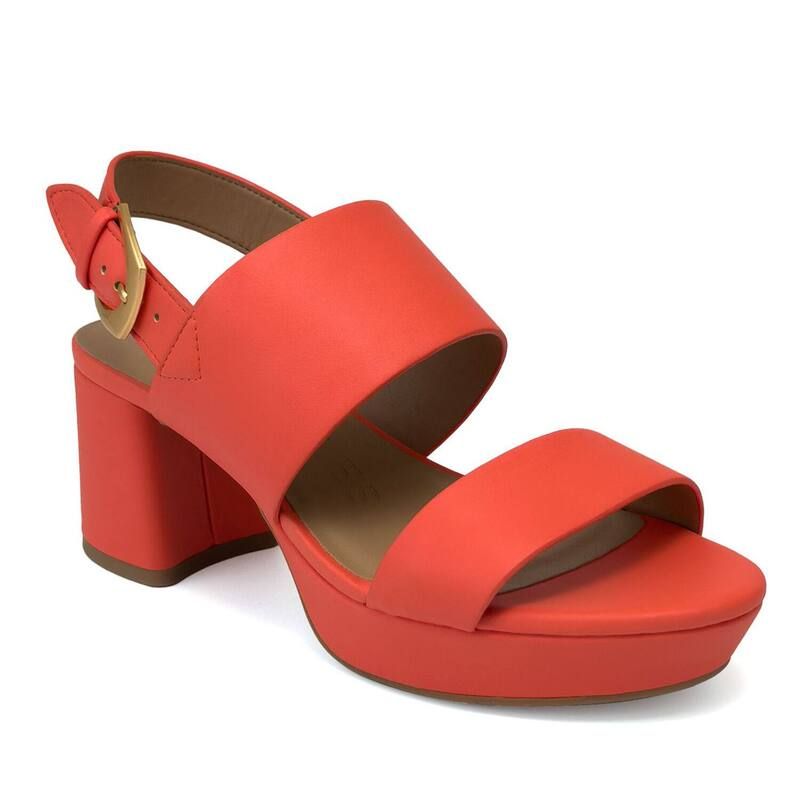 エアロソールズ レディース シューズ パンプス プラットフォーム サンダル Aerosoles Camilia Womens Platform Sandals Orange オレンジ