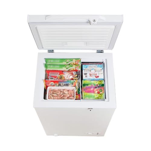 【急速冷凍、-24℃。】上開き 冷凍庫 ホワイト チェストフリーザー セカンド冷蔵庫 静音 大容量 温度調節11段階 急冷凍 直冷式 バスケット付き (99L)pms 0c62c2b3