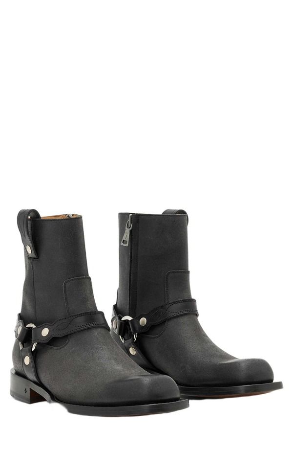 ジョンバルベイトス メンズ シューズ ブーツ・レインブーツ John Varvatos Broome Harness Boot Black ブラック